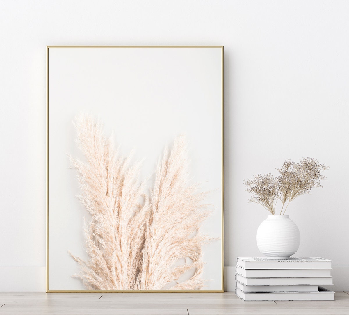 Pampas Grass poster print home wall art decor botanical modern poster