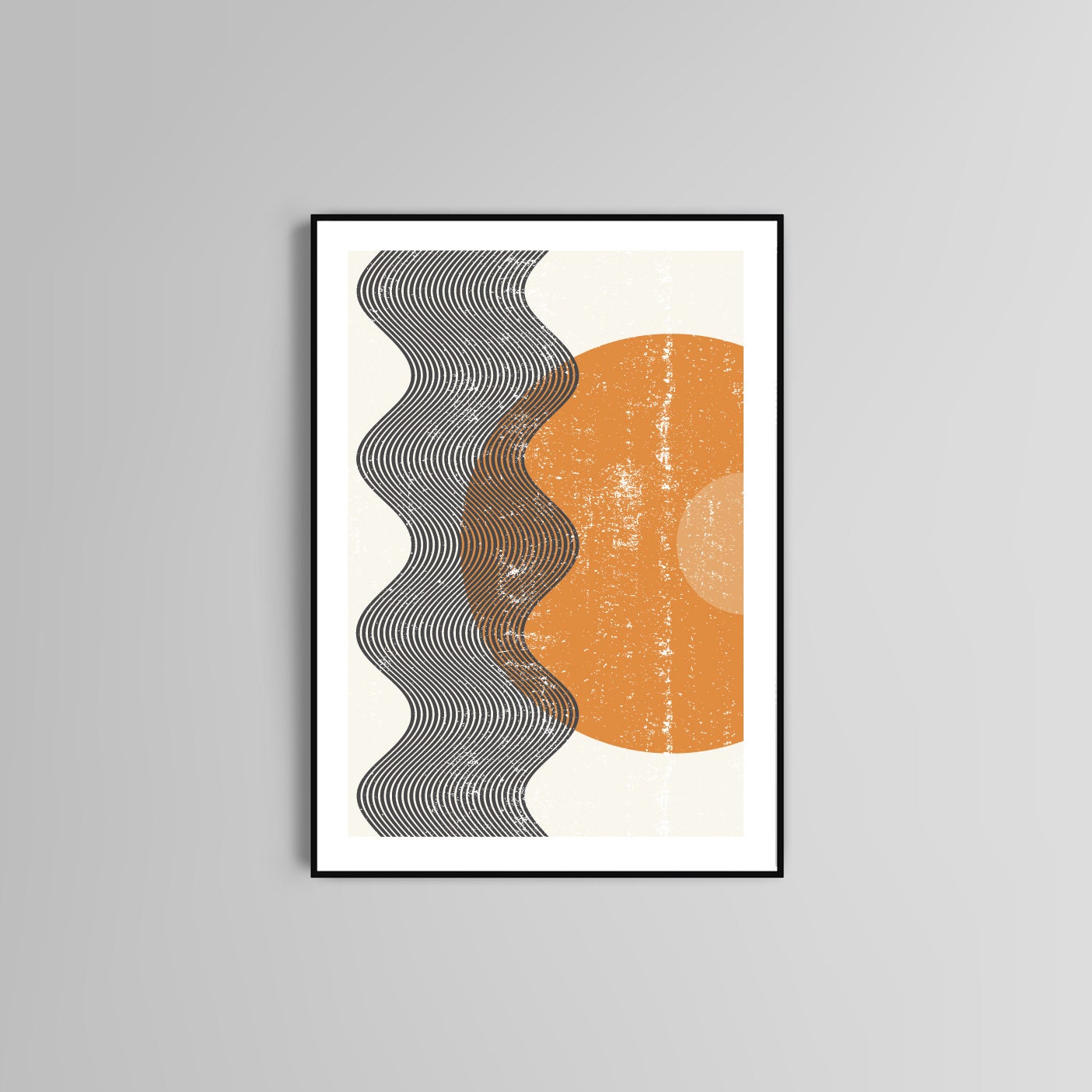 Abstract sun poster print home wall art decor modern poster