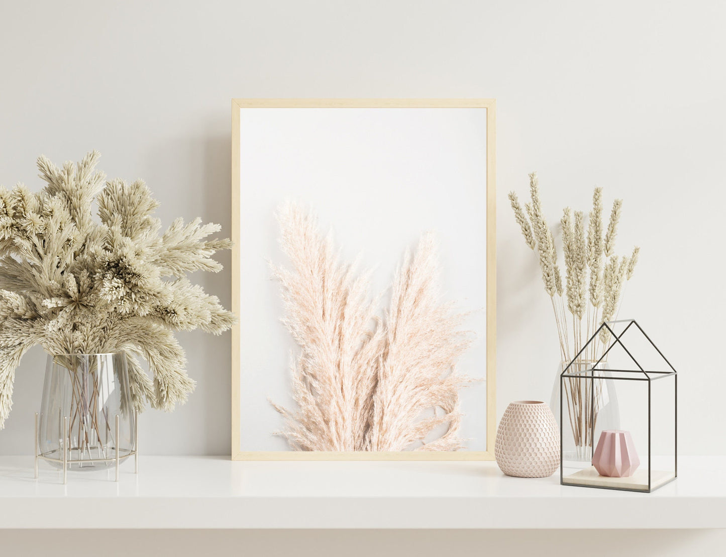 Pampas Grass poster print home wall art decor botanical modern poster