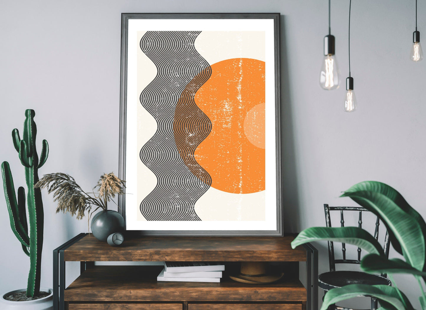 Abstract sun poster print home wall art decor modern poster