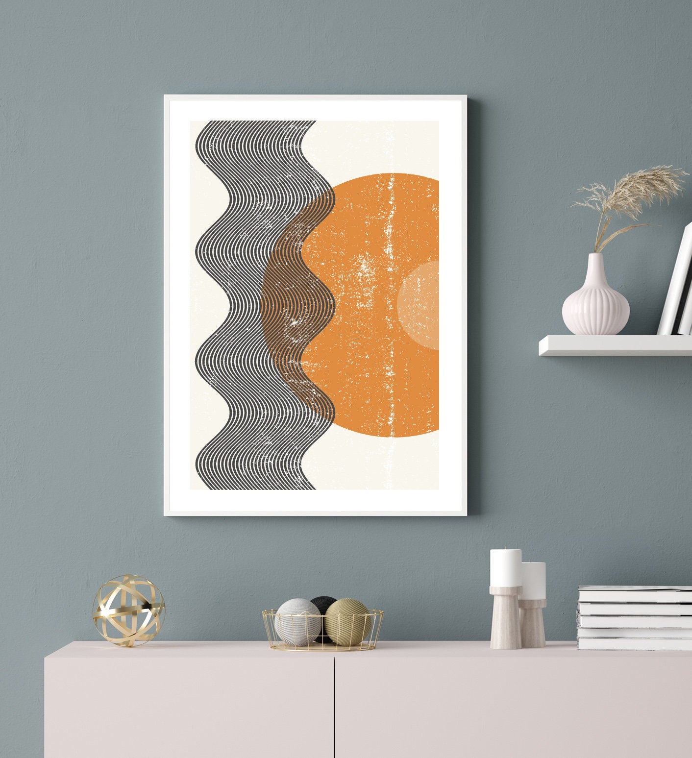 Abstract sun poster print home wall art decor modern poster