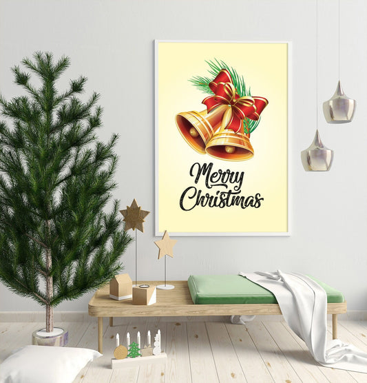 Jingle Bells Poster, Prints,  Festive, Christmas décor, Wall art, Poster, Gift, Home Decor, Dorm accessories