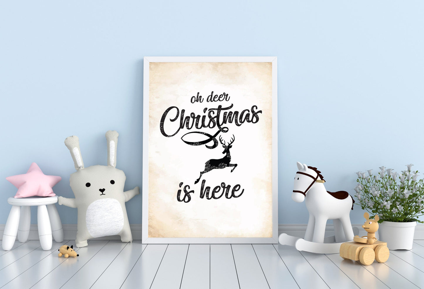 Christmas Deer, Prints,  Festive, Christmas décor, Wall art, Poster, Prints, Gift, Home Decor, Dorm accessories