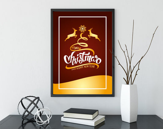 Christmas Deers , Prints,  Festive, Christmas décor, Wall art, Poster, Gift, Home Decor, Dorm accessories