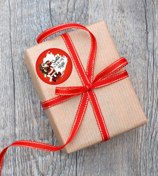 Personalized Christmas stickers , Prints,  Festive Stickers, Christmas décor, Gift stickers, Envelope seal,