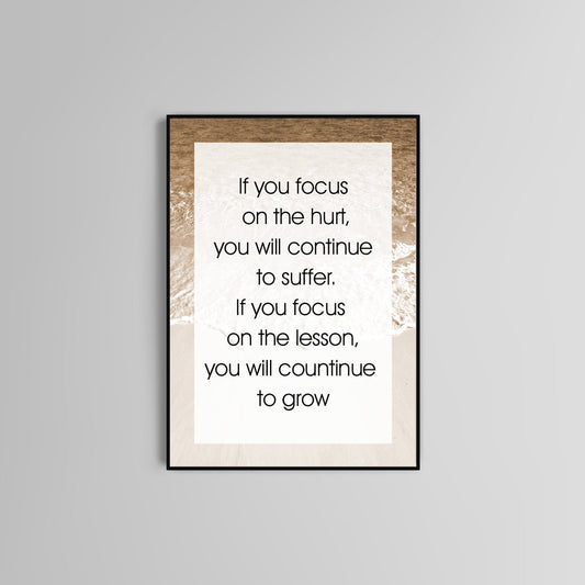 Quote poster print home wall art decor motivational modern design