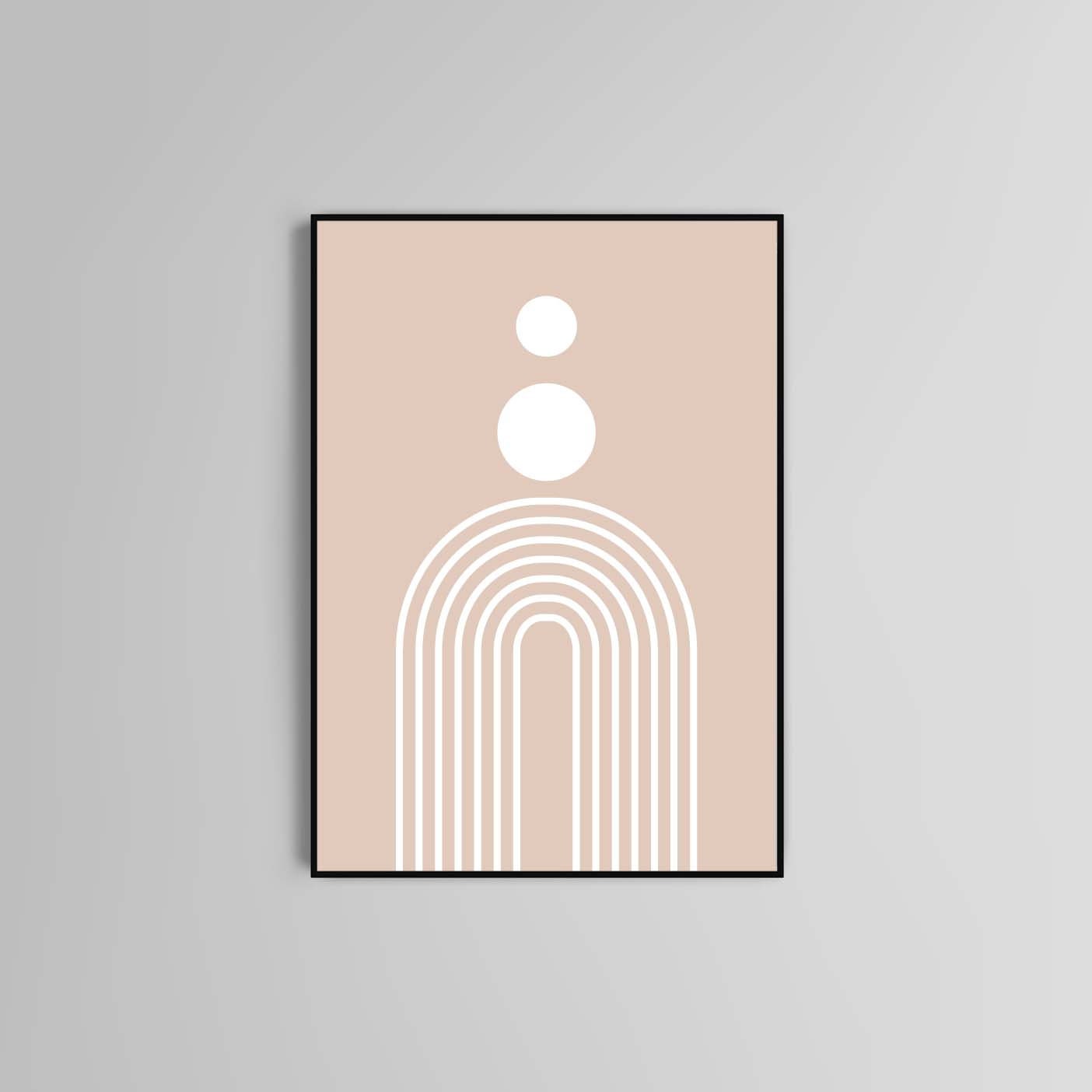 Abstract Poster print home wall art decor modern line design