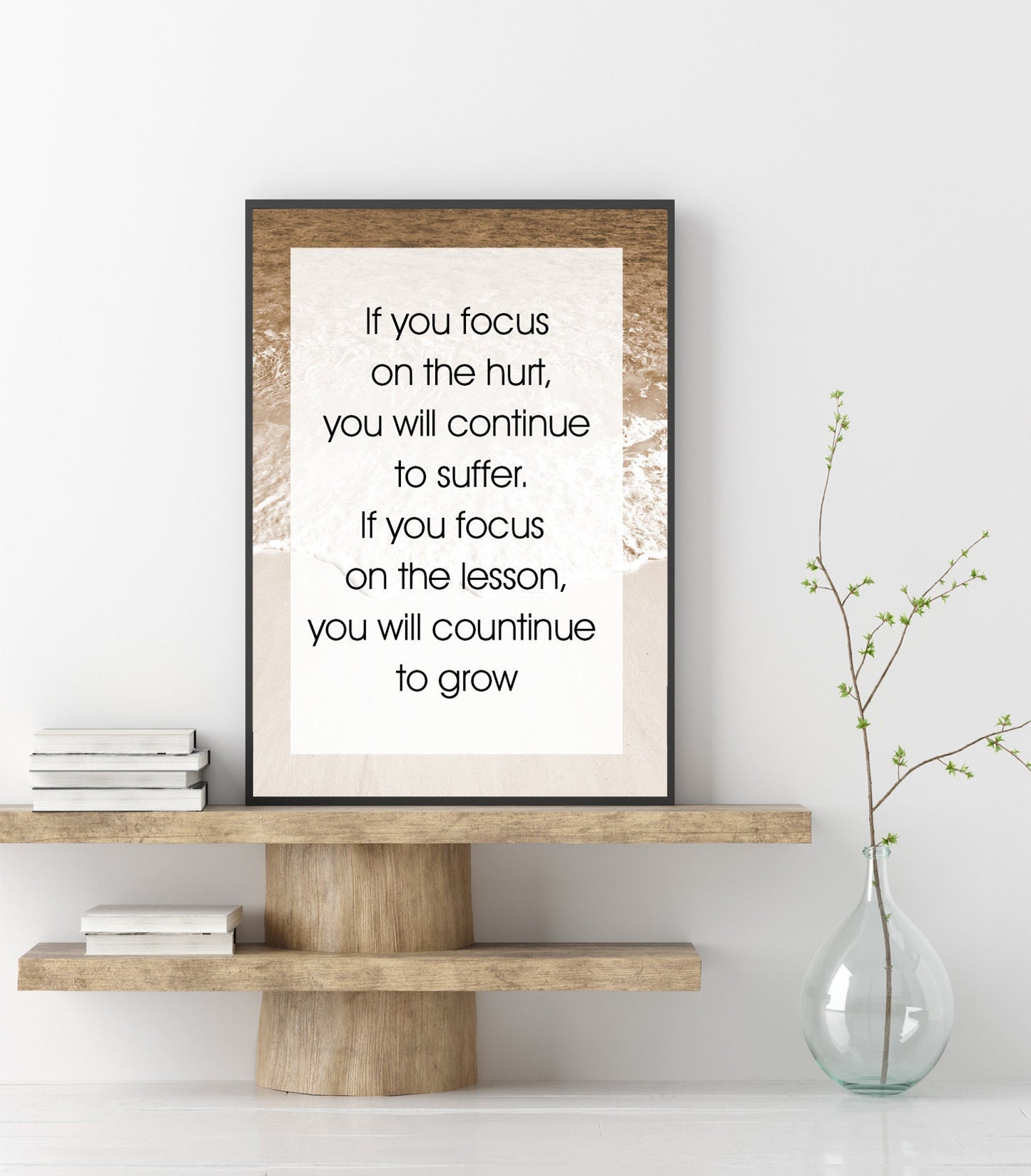 Quote poster print home wall art decor motivational modern design