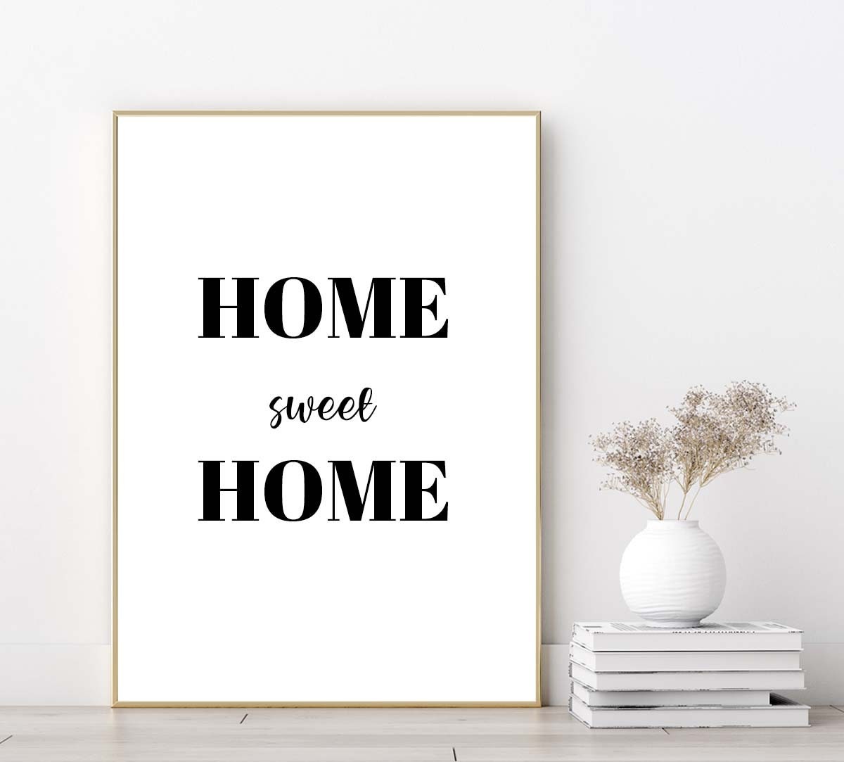 Home typography poster print modern home wall art decor quote poster