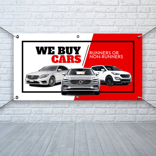 PCV Banner Printing We buy Cars Promotional Advertisement Outdoor