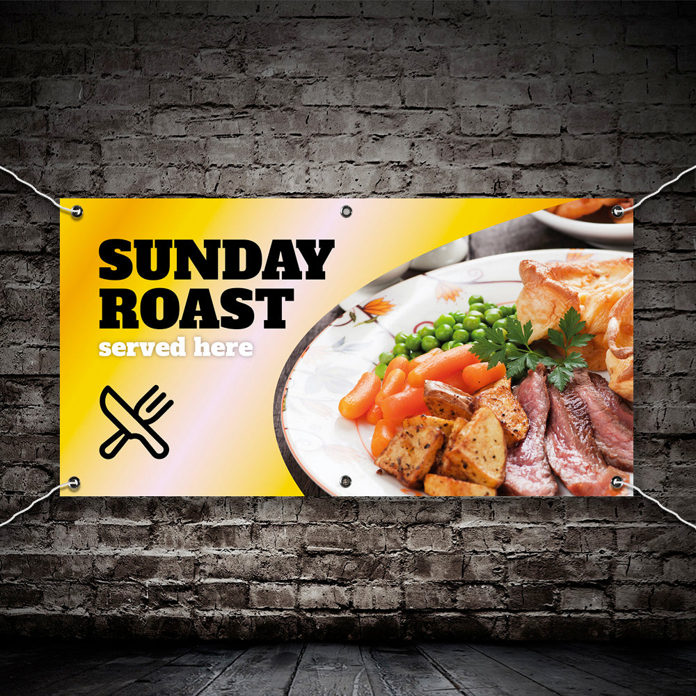 PCV Banner Printing Sunday roast dinner Promotional Advertisement Outdoor