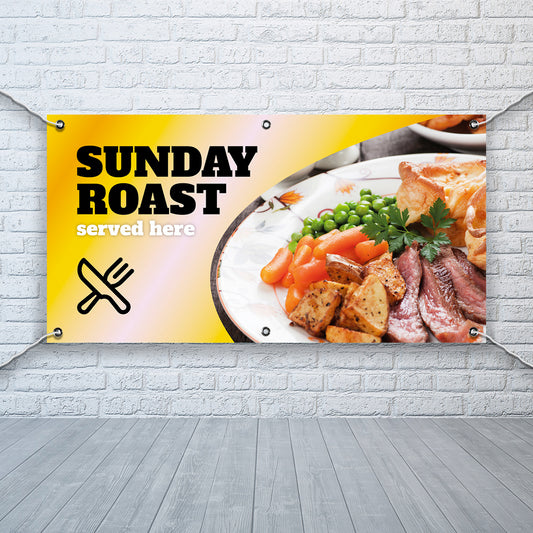 PCV Banner Printing Sunday roast dinner Promotional Advertisement Outdoor