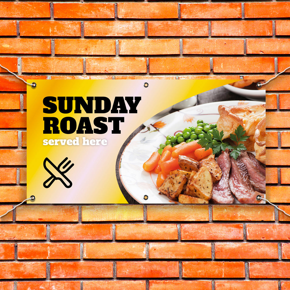 PCV Banner Printing Sunday roast dinner Promotional Advertisement Outdoor