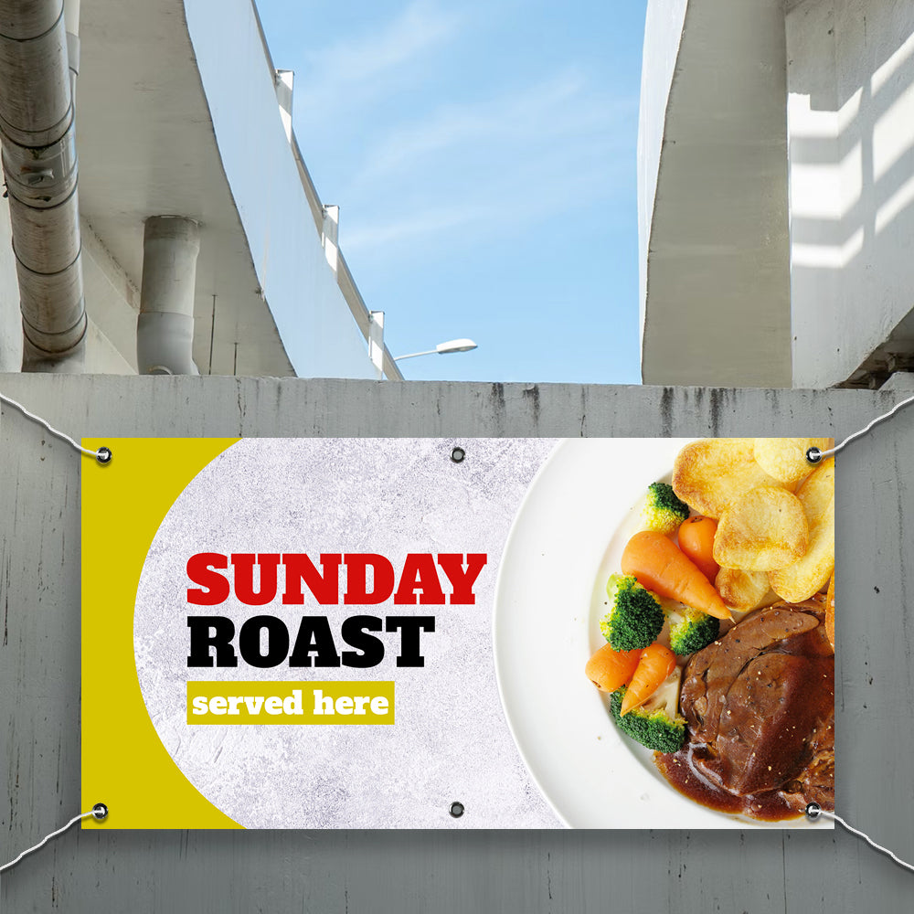 PCV Banner Printing Sunday roast dinner Promotional Advertisement Outdoor