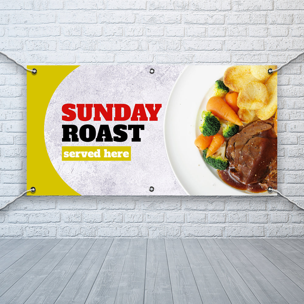 PCV Banner Printing Sunday roast dinner Promotional Advertisement Outdoor