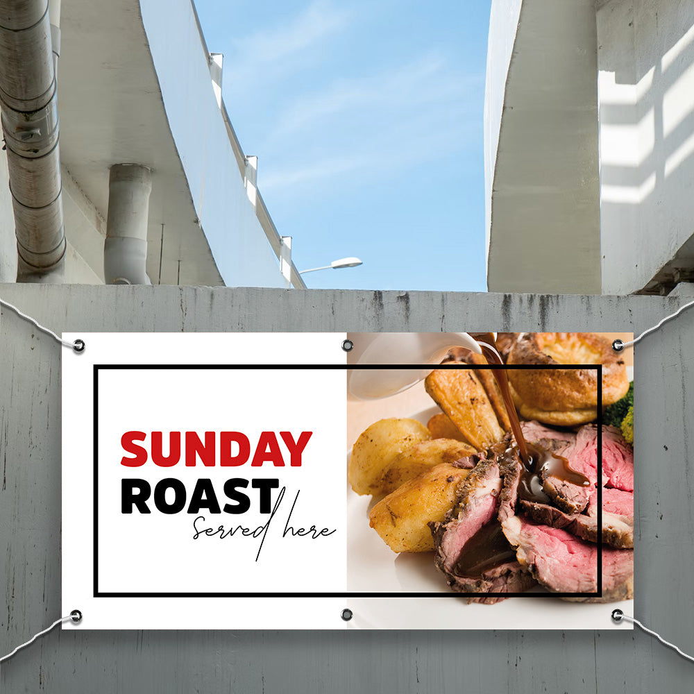 PCV Banner Printing Sunday roast dinner Promotional Advertisement Outdoor