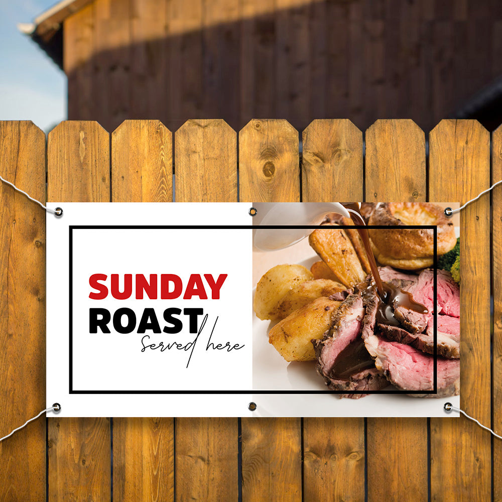 PCV Banner Printing Sunday roast dinner Promotional Advertisement Outdoor