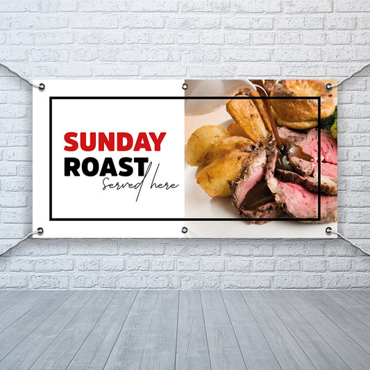 PCV Banner Printing Sunday roast dinner Promotional Advertisement Outdoor