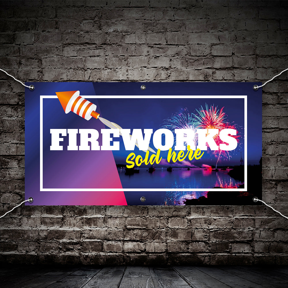 PCV Banner Printing fireworks bonfire night Promotional Advertisement Outdoor