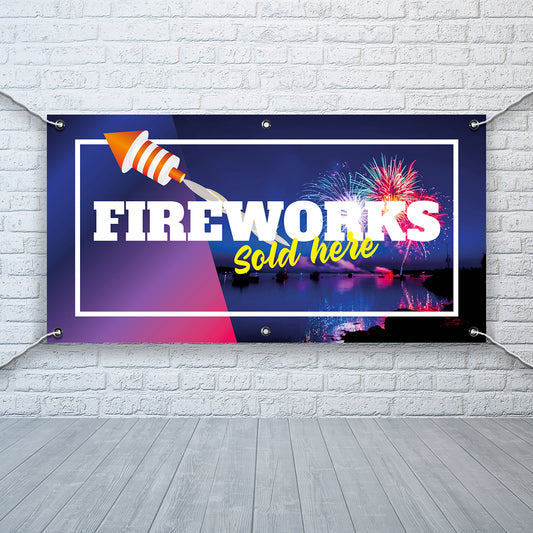 PCV Banner Printing fireworks bonfire night Promotional Advertisement Outdoor