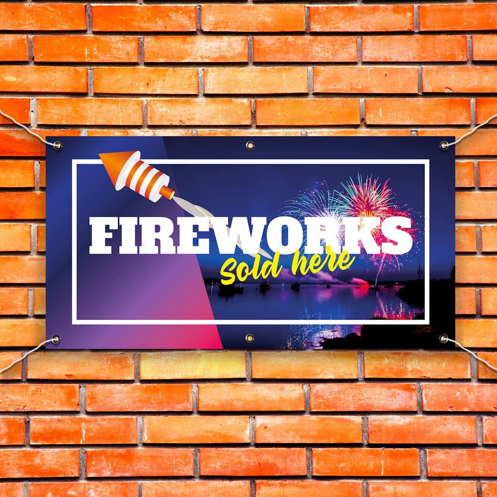 PCV Banner Printing fireworks bonfire night Promotional Advertisement Outdoor