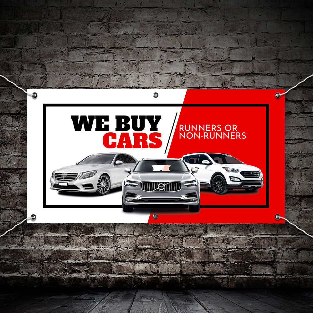 PCV Banner Printing we buy cars car dealer Promotional Advertisement Outdoor