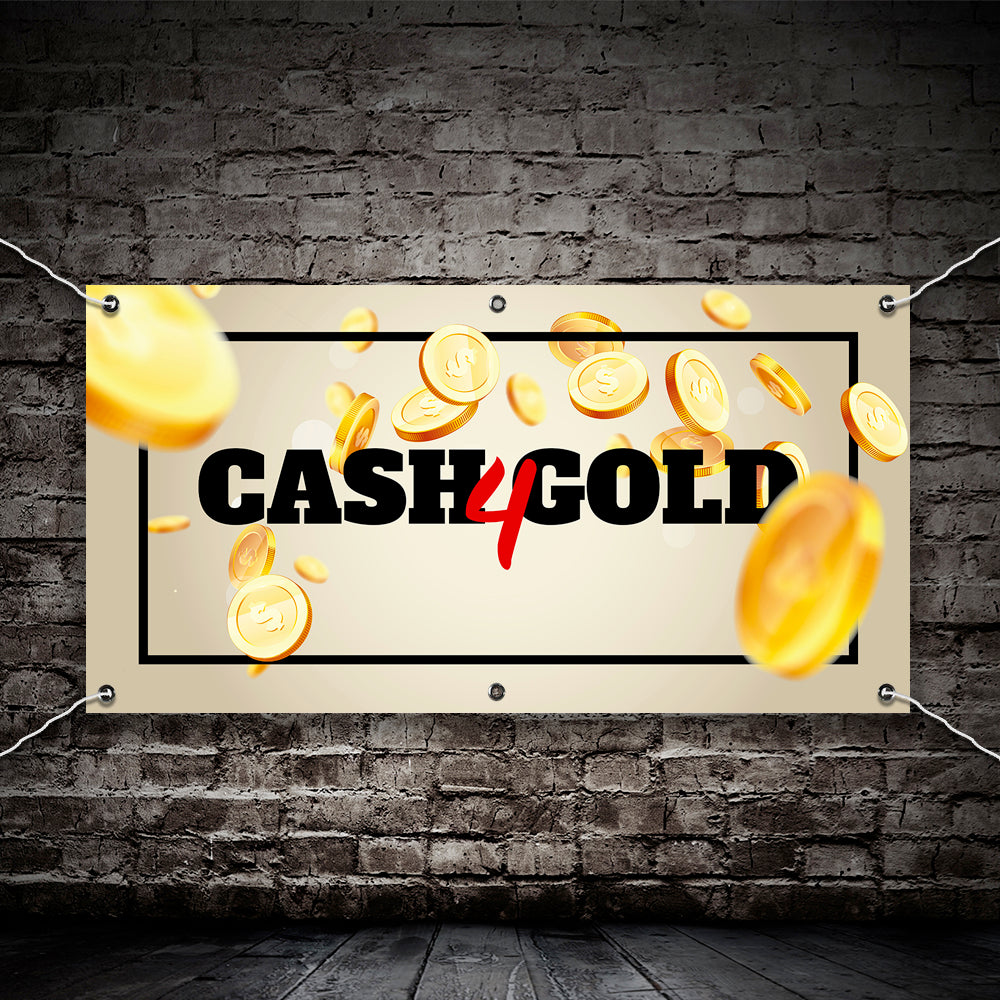 PCV Banner Printing we buy gold cash for gold Promotional Advertisement Outdoor