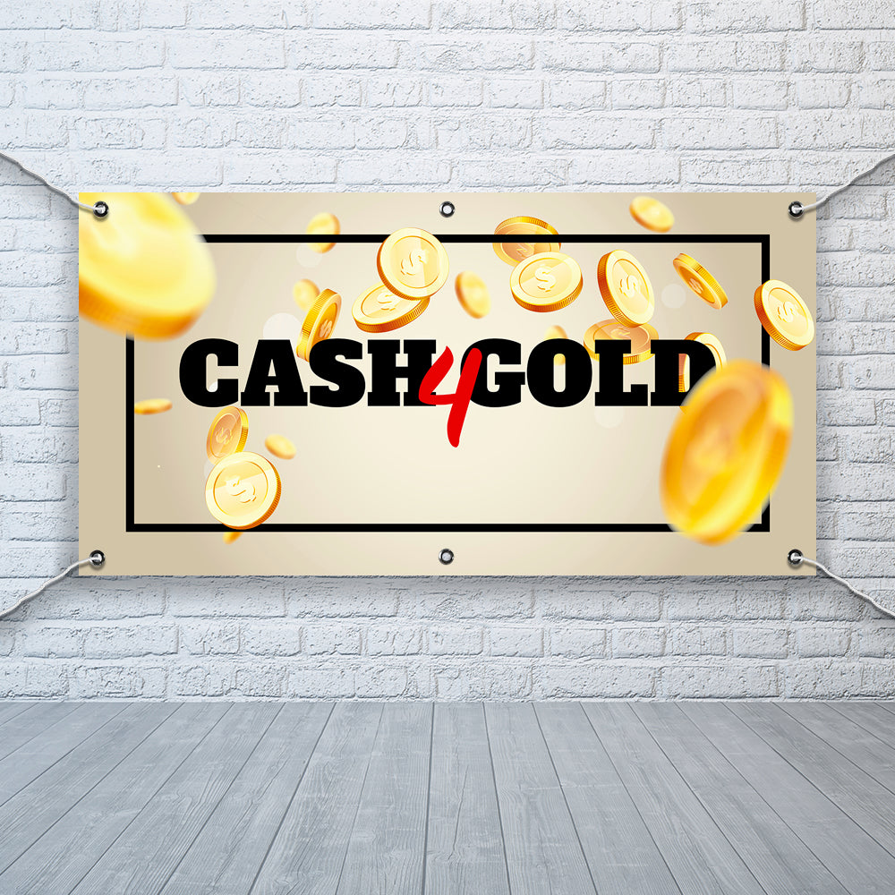 PCV Banner Printing we buy gold cash for gold Promotional Advertisement Outdoor