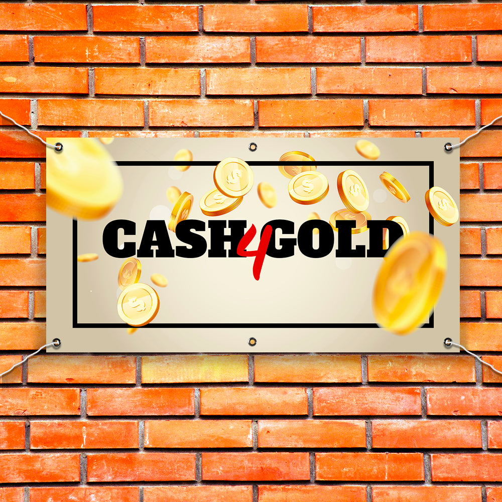 PCV Banner Printing we buy gold cash for gold Promotional Advertisement Outdoor