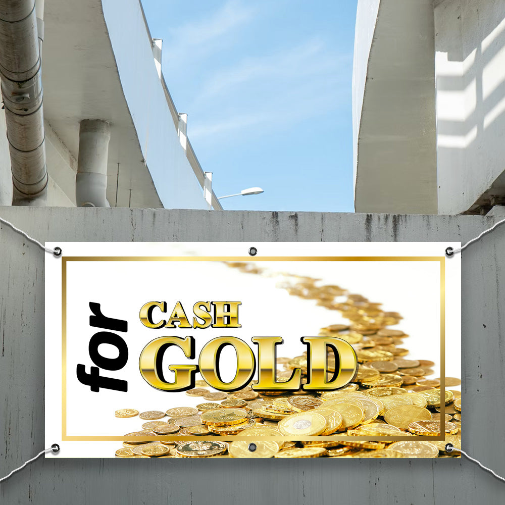 PCV Banner Printing we buy gold cash for gold Promotional Advertisement Outdoor