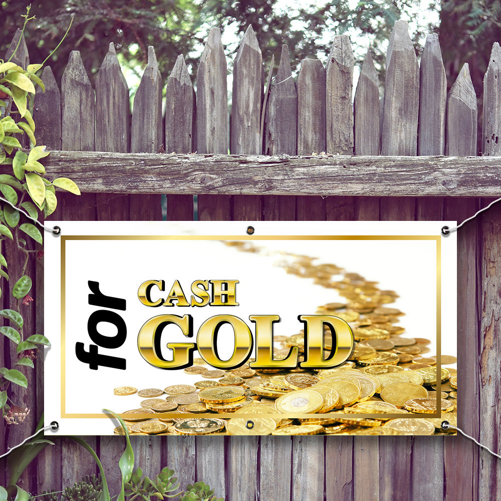 PCV Banner Printing we buy gold cash for gold Promotional Advertisement Outdoor