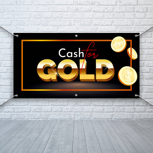 PCV Banner Printing we buy gold cash for gold Promotional Advertisement Outdoor