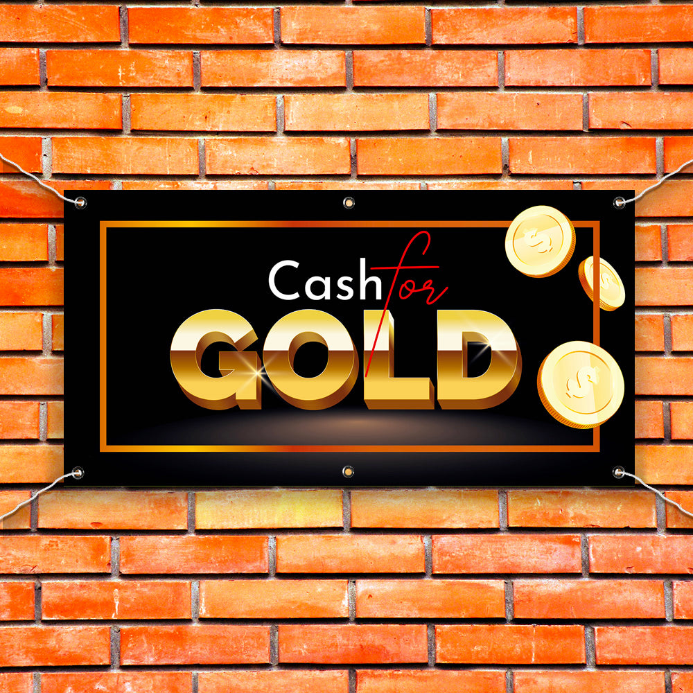 PCV Banner Printing we buy gold cash for gold Promotional Advertisement Outdoor