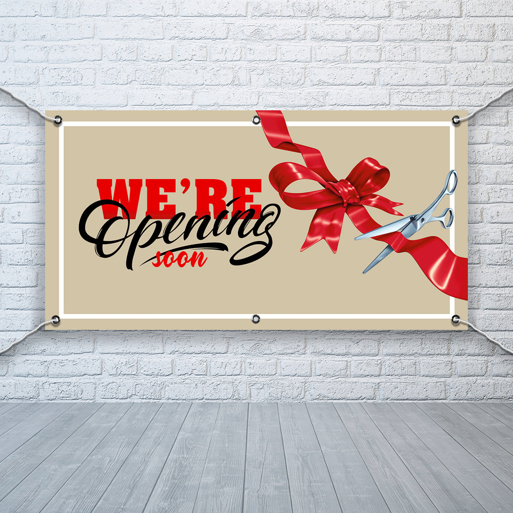 PCV Banner Printing opening soon Promotional Advertisement Outdoor