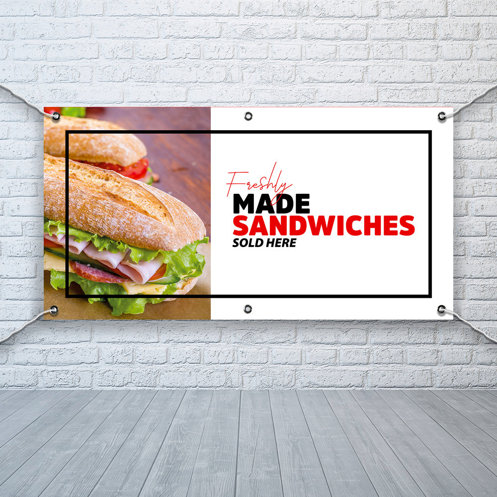 PCV Banner Printing fish and chips takeaway fast food Promotional Advertisement Outdoor