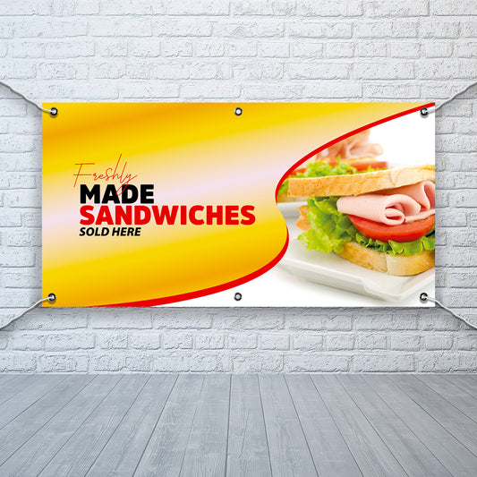 PCV Banner Printing fish and chips takeaway fast food Promotional Advertisement Outdoor