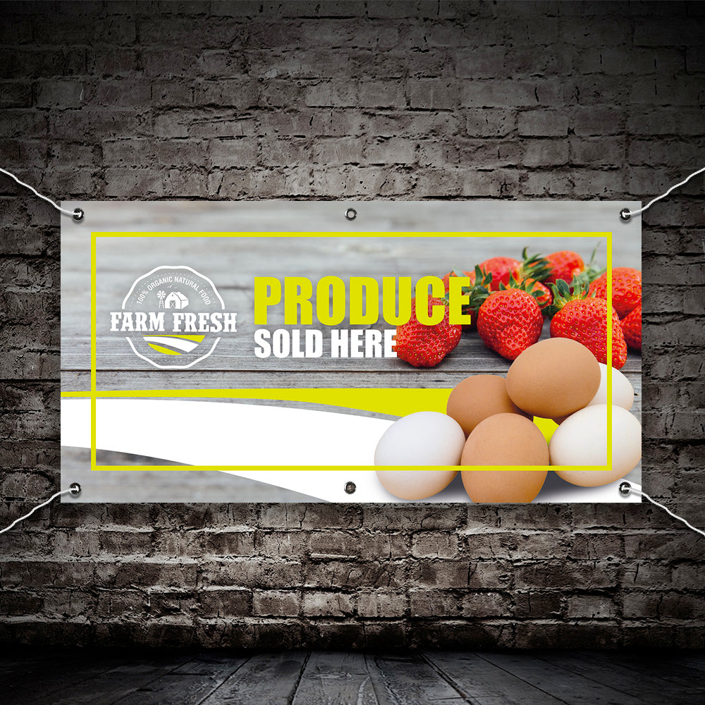 PCV Banner Printing fresh food farm produce Promotional Advertisement Outdoor