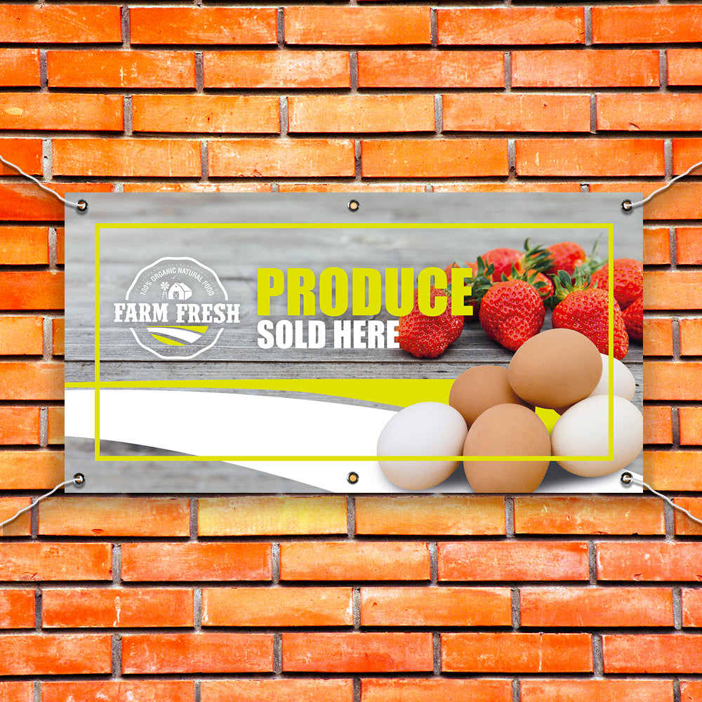 PCV Banner Printing fresh food farm produce Promotional Advertisement Outdoor