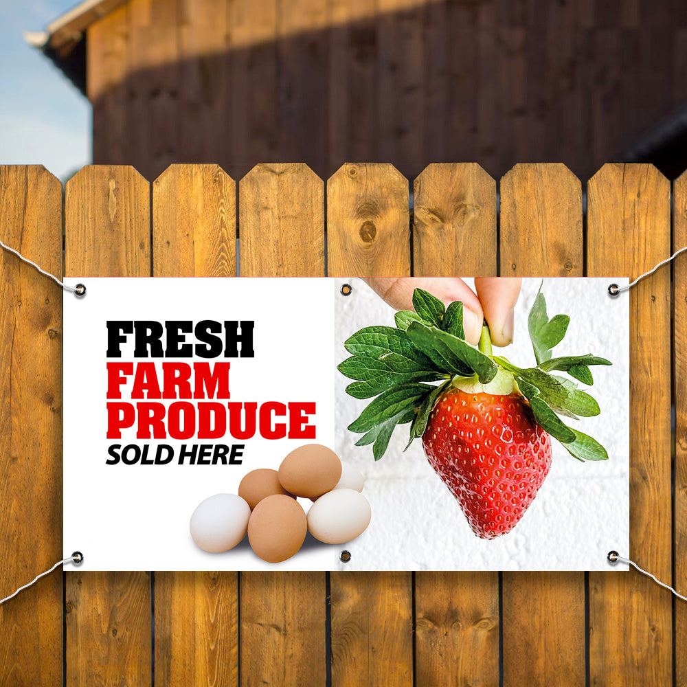 PCV Banner Printing fresh food farm produce Promotional Advertisement Outdoor