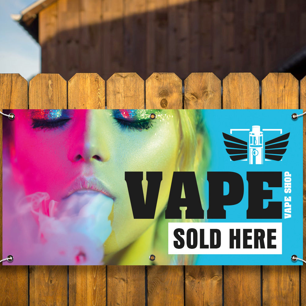 PVC Banner Vape sold here Outdoor Waterproof High Quality