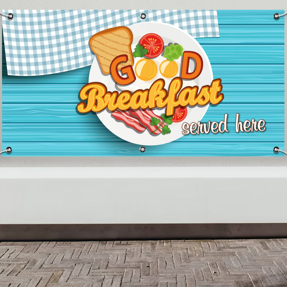 PCV Banner Printing English Breakfast Promotional Advertisement Outdoor