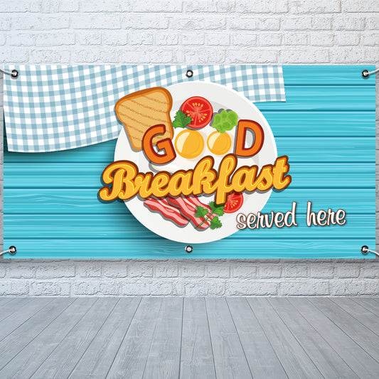 PCV Banner Printing English Breakfast Promotional Advertisement Outdoor