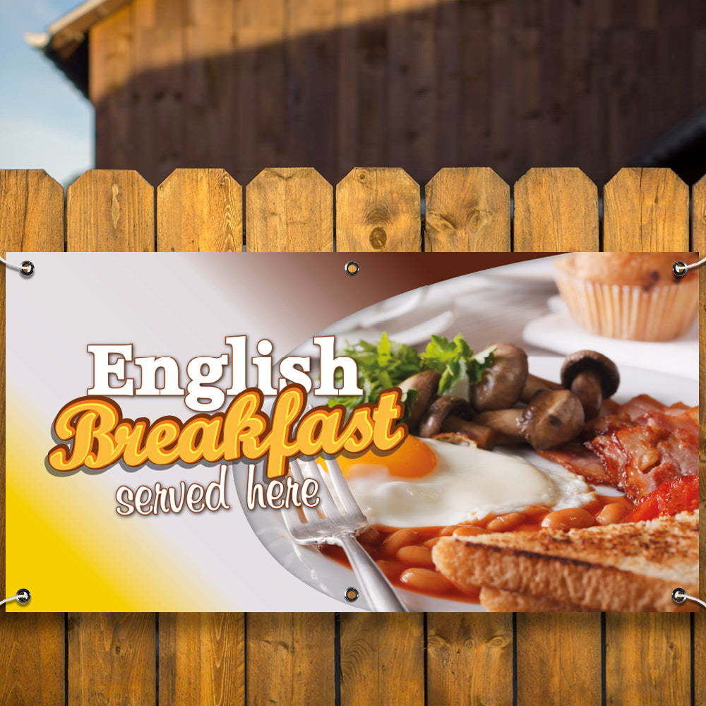 PCV Banner Printing English Breakfast Promotional Advertisement Outdoor