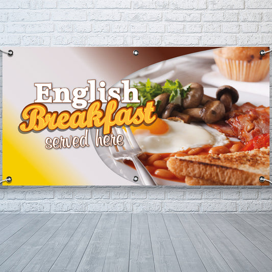 PCV Banner Printing English Breakfast Promotional Advertisement Outdoor