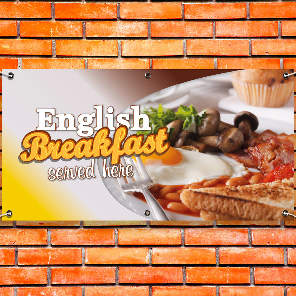 PCV Banner Printing English Breakfast Promotional Advertisement Outdoor