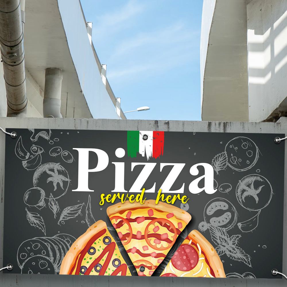 PVC Banner Pizza Food Print Outdoor Waterproof High Quality