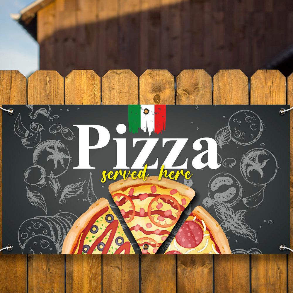 PVC Banner Pizza Food Print Outdoor Waterproof High Quality