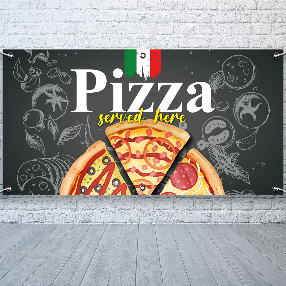 PVC Banner Pizza Food Print Outdoor Waterproof High Quality