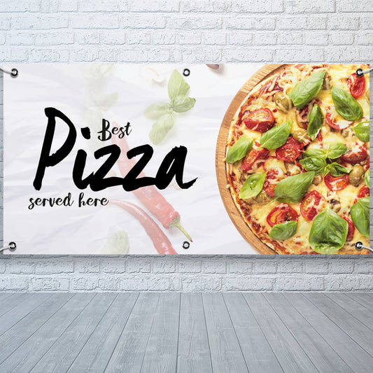 PVC Banner Pizza Food Print Outdoor Waterproof High Quality