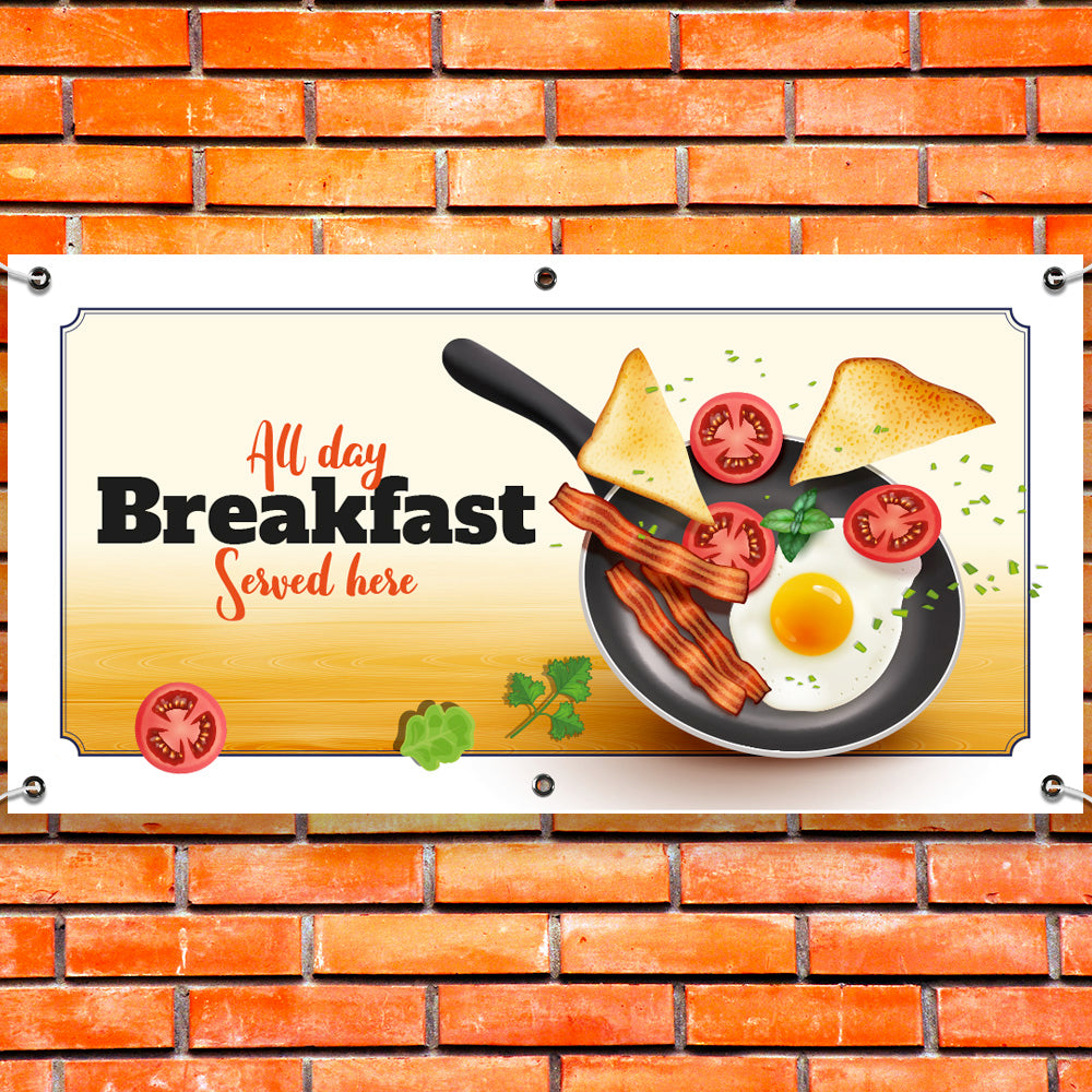 PCV Banner Printing Cafe Breakfast Promotional Advertisement Outdoor Waterproof